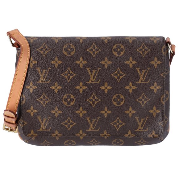 Louis Vuitton Brown Monogram Musette Tango Shoulder Bag Crossbody M51257 - Picture 4 of 12